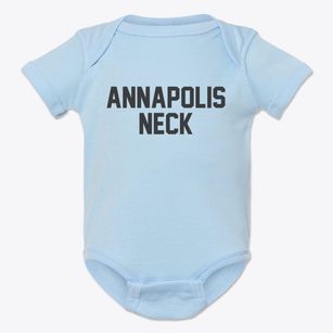 Annapolis Neck Maryland Classic Block Baby Onesie