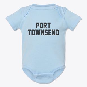 Port Townsend Washington Classic Block Baby Onesie