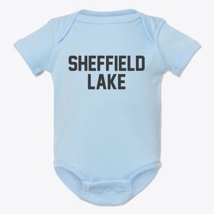 Sheffield Lake Ohio Classic Block Baby Onesie