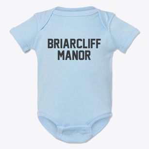 Briarcliff Manor New York Classic Block Baby Onesie