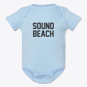 Sound Beach New York Classic Block Baby Onesie