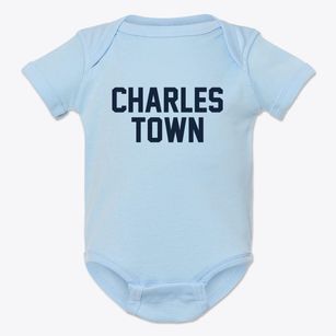 Charles Town West Virginia Classic Block Baby Onesie