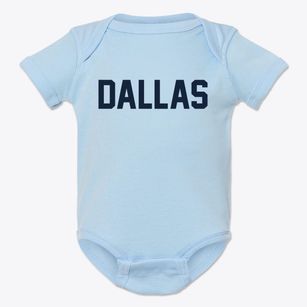 Dallas North Carolina Classic Block Baby Onesie