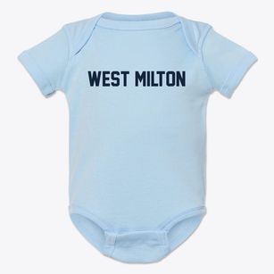 West Milton Ohio Classic Block Baby Onesie