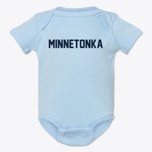 Minnetonka Minnesota Classic Block Baby Onesie