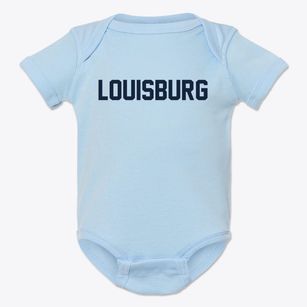 Louisburg North Carolina Classic Block Baby Onesie