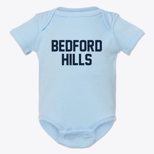 Bedford Hills New York Classic Block Baby Onesie