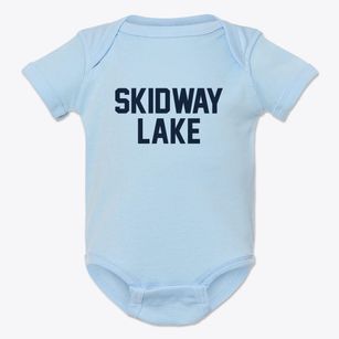 Skidway Lake Michigan Classic Block Baby Onesie