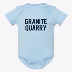 Granite Quarry North Carolina Classic Block Baby Onesie