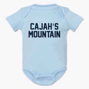 Cajah's Mountain North Carolina Classic Block Baby Onesie