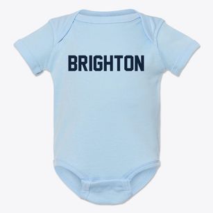 Brighton New York Classic Block Baby Onesie
