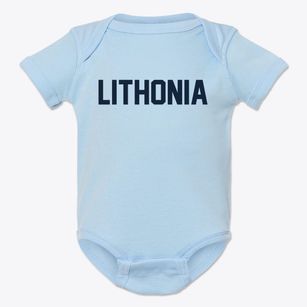 Lithonia Georgia Classic Block Baby Onesie
