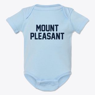 Mount Pleasant North Carolina Classic Block Baby Onesie