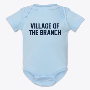 Village Of The Branch New York Classic Block Baby Onesie