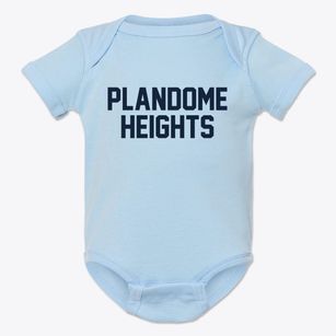 Plandome Heights New York Classic Block Baby Onesie