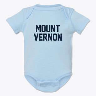 Mount Vernon Maryland Classic Block Baby Onesie