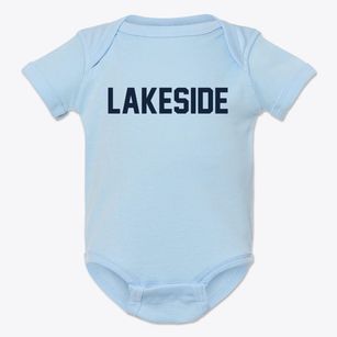 Lakeside Wisconsin Classic Block Baby Onesie
