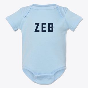 Zeb Oklahoma Classic Block Baby Onesie