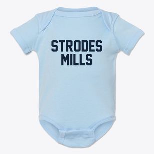 Strodes Mills Pennsylvania Classic Block Baby Onesie