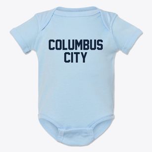Columbus City Iowa Classic Block Baby Onesie