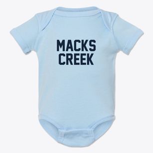 Macks Creek Missouri Classic Block Baby Onesie