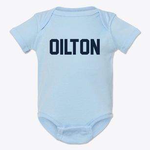 Oilton Texas Classic Block Baby Onesie