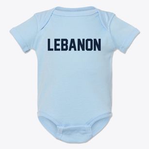 Lebanon Oregon Classic Block Baby Onesie