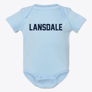 Lansdale Pennsylvania Classic Block Baby Onesie