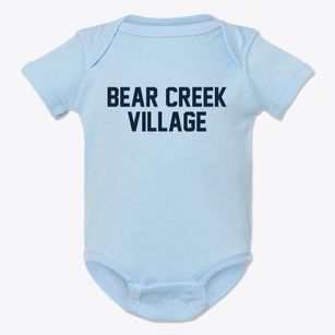 Bear Creek Village Pennsylvania Classic Block Baby Onesie