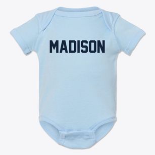 Madison New Jersey Classic Block Baby Onesie
