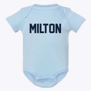 Milton North Carolina Classic Block Baby Onesie