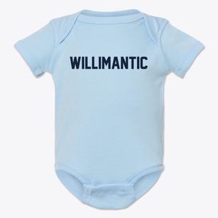 Willimantic Maine Classic Block Baby Onesie