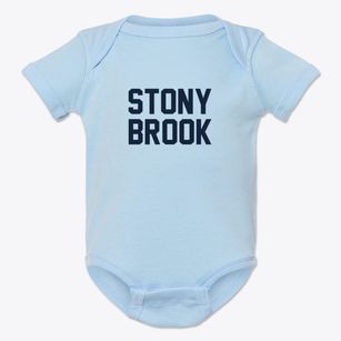 Stony Brook New York Classic Block Baby Onesie