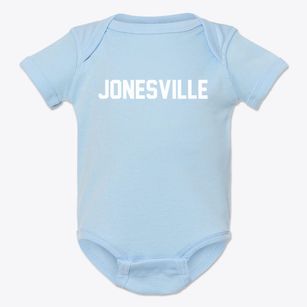 Jonesville Louisiana Classic Block Baby Onesie
