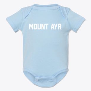 Mount Ayr Iowa Classic Block Baby Onesie