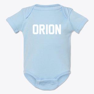 Orion Wisconsin Classic Block Baby Onesie