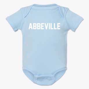 Abbeville Mississippi Classic Block Baby Onesie
