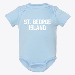 St. George Island Maryland Classic Block Baby Onesie