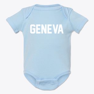 Geneva Pennsylvania Classic Block Baby Onesie
