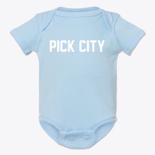 Pick City North Dakota Classic Block Baby Onesie