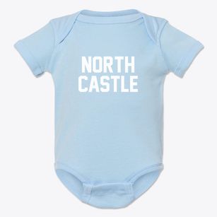 North Castle New York Classic Block Baby Onesie