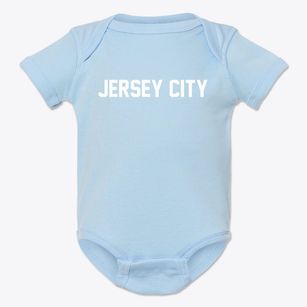 Jersey City New Jersey Classic Block Baby Onesie