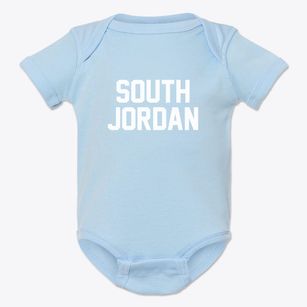 South Jordan Utah Classic Block Baby Onesie