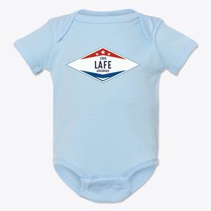 Lafe Arkansas Diamond Star Baby Onesie