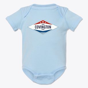 Covington Texas Diamond Star Baby Onesie