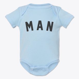 Man West Virginia Classic Curve Baby Onesie