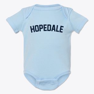 Hopedale Illinois Classic Curve Baby Onesie
