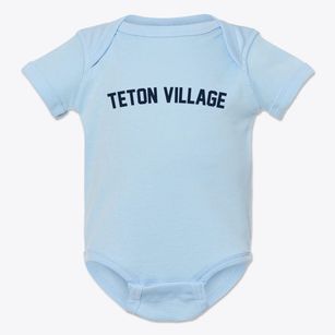 Teton Village Wyoming Classic Curve Baby Onesie