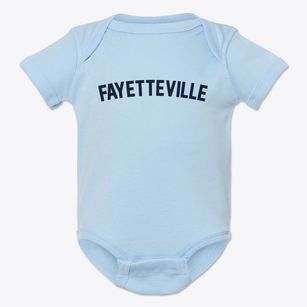 Fayetteville Arkansas Classic Curve Baby Onesie