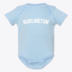 Burlington Iowa Classic Curve Baby Onesie